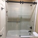 Cambridge TB Knob MBL Tub - Shower Doors of Charlotte
